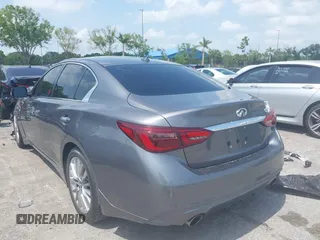 2020 Infiniti Q50 Pure with VIN JN1EV7APXLM208317, listed as a IAAI auction lot 39446112 with 34,846 mi miles and . Bid and sale history available at carsss.com. Image 3.