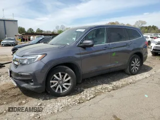 2022 Honda Pilot EX-L with VIN 5FNYF5H54NB014880, listed as a Copart auction lot 50223345 with 34,021 mi miles and Salvage title. Bid and sale history available at DreamBid. Image 1.