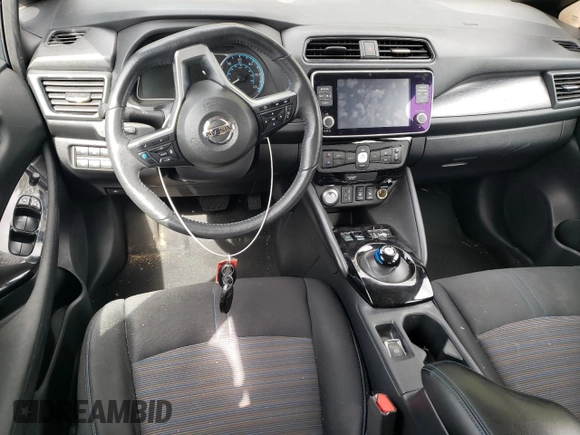 2021 Nissan LEAF SV with VIN 1N4AZ1CVXMC553109, listed as a Copart auction lot 71119954 with Not Provided miles and Salvage Title. Bid and sale history available at DreamBid. Image 8.