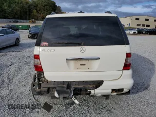 2002 Mercedes-Benz M-Class with VIN 4JGAB75EX2A365564, listed as a Copart auction lot 80570224 with 160,193 mi miles and Salvage Title. Bid and sale history available at carsss.com. Image 6.