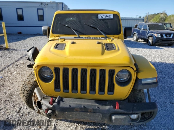 2020 Jeep Wrangler Unlimited Rubicon с VIN 1C4HJXFG3LW187460, выставлен на аукционе Copart как лот 50154435 с пробегом 87 981 миль миль и Списание • Salvage title. История ставок и продаж доступна на DreamBid. Изображение 5.
