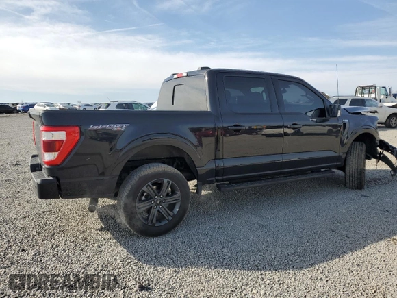 2023 Ford F-150 XL with VIN 1FTFW1E87PFC46077, listed as a Copart auction lot 51085165 with 18,297 mi miles and Salvage Title. Bid and sale history available at carsss.com. Image 3.