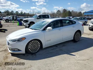 2018 Ford Fusion Hybrid Titanium with VIN 3FA6P0RU4JR219806, listed as a Copart auction lot 47586205 with 249,072 mi miles and Salvage Title. Bid and sale history available at carsss.com. Image 1.