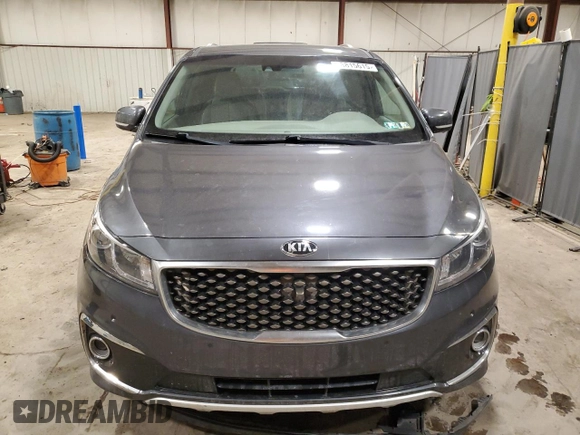 2016 Kia Sedona SX-L with VIN KNDME5C18G6142673, listed as a Copart auction lot 88815615 with 199,027 mi miles and Salvage Title. Bid and sale history available at carsss.com. Image 5.