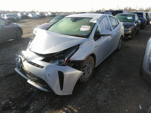 2022 Toyota Prius L Eco with VIN JTDKAMFU5N3156063, listed as a IAAI auction lot 41214358 with 208,666 mi miles. Bid and sale history available at carsss.com. Image 2.