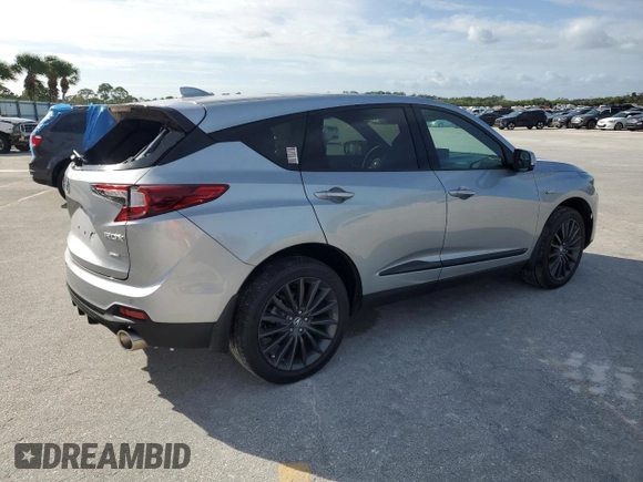 2024 Acura RDX w/A-Spec Advance Package with VIN 5J8TC2H83RL015602, listed as a Copart auction lot 75796424 with 11,217 mi miles and Salvage Title. Bid and sale history available at carsss.com. Image 3.