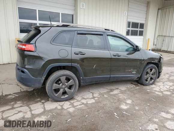 2016 Jeep Cherokee 75th Anniversary with VIN 1C4PJLCB9GW307488, listed as a Copart auction lot 50942825 with 142,740 mi miles and Salvage Title. Bid and sale history available at carsss.com. Image 3.