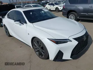 2023 Lexus IS 350 F Sport z VIN JTHGZ1B21P5067839, wystawiony jako IAAI lot #42109984 z przebiegiem 20 513 mil mil oraz . Historia ofert i sprzedaży dostępna na DreamBid. Obrazek 1.