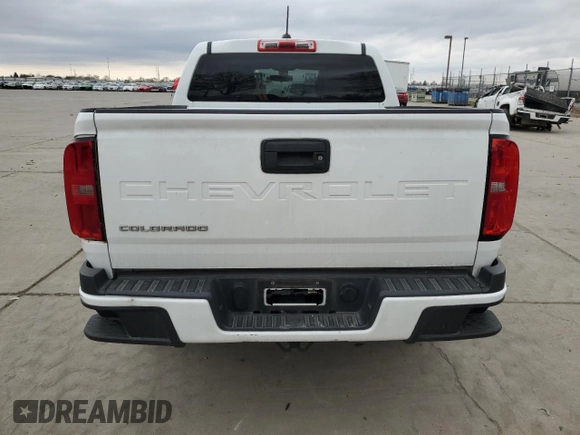 2021 Chevrolet Colorado 2WD Work Truck with VIN 1GCGSBEA7M1103874, listed as a Copart auction lot 48064815 with 145,758 mi miles and Salvage Title. Bid and sale history available at carsss.com. Image 6.