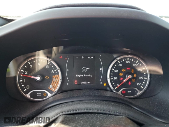 2023 Jeep Renegade Latitude with VIN ZACNJDB1XPPP70353, listed as a Copart auction lot 53150865 with 26,292 mi miles and Clean Title. Bid and sale history available at carsss.com. Image 9.