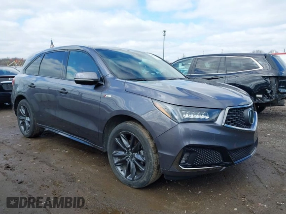2020 Acura MDX w/Technology/A-Spec Pkg with VIN 5J8YD4H07LL034136, listed as a IAAI auction lot 41933687 with 34,520 mi miles. Bid and sale history available at carsss.com. Image 1.