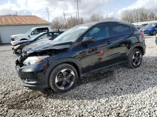 2018 Honda HR-V EX-L Navi with VIN 3CZRU6H70JM704921, listed as a Copart auction lot 47473035 with 37,664 mi miles and Salvage Title. Bid and sale history available at carsss.com. Image 1.