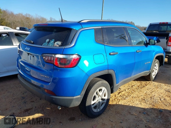 2020 Jeep Compass Sport with VIN 3C4NJDABXLT156953, listed as a IAAI auction lot 41443366 with 52,452 mi miles. Bid and sale history available at carsss.com. Image 4.