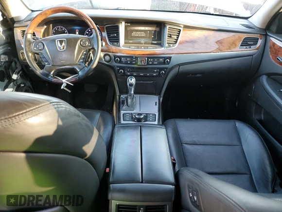 2015 Hyundai Equus Ultimate z VIN KMHGH4JH4FU093847, wystawiony jako Copart lot #83905174 z przebiegiem 57 499 mil mil oraz Szkoda całkowita • Salvage title. Historia ofert i sprzedaży dostępna na DreamBid. Obrazek 8.