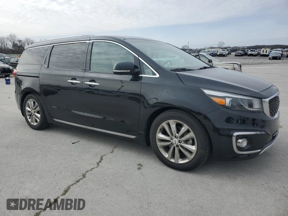 2016 Kia Sedona SX-L with VIN KNDME5C18G6108863, listed as a Copart auction lot 45536295 with 110,337 mi miles and Salvage Title. Bid and sale history available at carsss.com. Image 4.