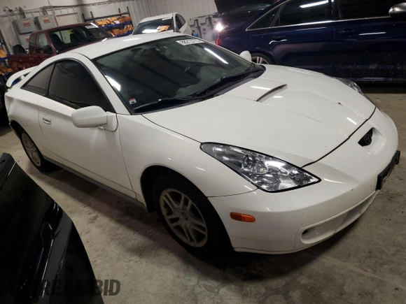 2000 Toyota Celica GT with VIN JTDDR32T3Y0036728, listed as a Copart auction lot 88213775 with 0 mi miles and Salvage Title. Bid and sale history available at carsss.com. Image 4.