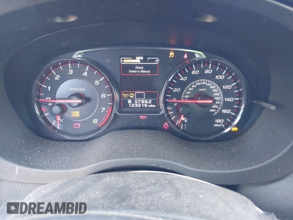 2019 Subaru WRX with VIN JF1VA1A65K9812054, listed as a IAAI auction lot 41525671 with 123,216 mi miles and . Bid and sale history available at DreamBid. Image 7.