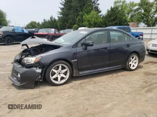 2016 Subaru WRX STI with VIN JF1VA2V62G9810821, listed as a Copart auction lot 58758955 with 124,125 mi miles and Salvage title. Bid and sale history available at DreamBid. Image 1.