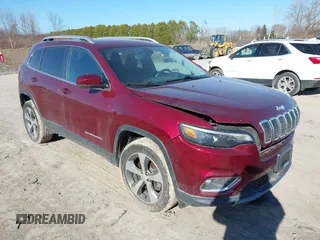 2020 Jeep Cherokee Limited with VIN 1C4PJMDNXLD555396, listed as a IAAI auction lot 41839372 with 36,078 mi miles. Bid and sale history available at carsss.com. Image 1.