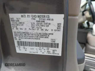 2012 Ford Escape XLT with VIN 1FMCU9DG6CKA99439, listed as a IAAI auction lot 42497707 with 186,306 mi miles and . Bid and sale history available at DreamBid. Image 9.