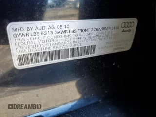 2010 Audi A6 3.0T Premium Plus with VIN WAUFGAFB2AN082108, listed as a Copart auction lot 45847585 with 96,998 mi miles and Salvage Title. Bid and sale history available at carsss.com. Image 12.