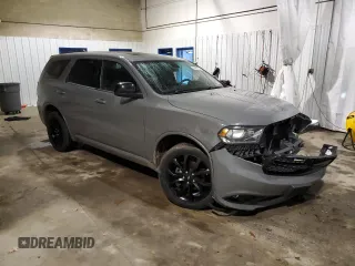 2020 Dodge Durango SXT Plus with VIN 1C4RDJAG3LC146876, listed as a Copart auction lot 83986354 with 53,241 mi miles and Salvage Title. Bid and sale history available at DreamBid. Image 4.