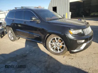 2015 Jeep Grand Cherokee Summit with VIN 1C4RJFJT8FC914553, listed as a Copart auction lot 80874384 with 202,250 mi miles and Salvage Title. Bid and sale history available at carsss.com. Image 4.