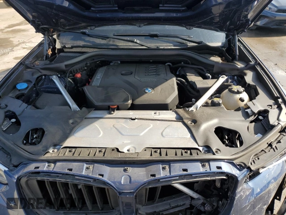 2022 BMW X3 sDrive30i with VIN 5UX43DP09N9J67075, listed as a Copart auction lot 48866855 with 0 mi miles and Salvage Title. Bid and sale history available at carsss.com. Image 12.