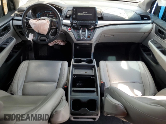 2019 Honda Odyssey EX-L with VIN 5FNRL6H75KB004911, listed as a Copart auction lot 48954335 with 74,720 mi miles and Clean Title. Bid and sale history available at carsss.com. Image 8.