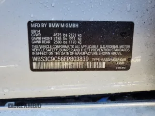 2015 BMW M3 with VIN WBS3C9C56FP803839, listed as a Copart auction lot 70249643 with 123,655 mi miles. Bid and sale history available at carsss.com. Image 13.