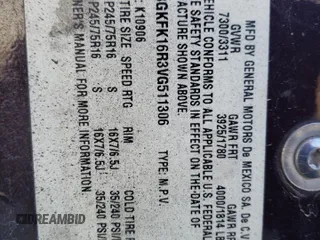 1997 GMC Suburban z VIN 3GKFK16R3VG511306, wystawiony jako Copart lot #78504814 z przebiegiem 287 079 mil mil oraz Szkoda całkowita • Salvage title. Historia ofert i sprzedaży dostępna na DreamBid. Obrazek 13.