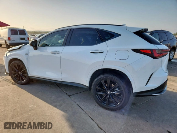 2022 Lexus NX 350 F Sport with VIN JTJKGCEZXN5003962, listed as a Copart auction lot 61621075 with 32,221 mi miles and Salvage title. Bid and sale history available at DreamBid. Image 2.