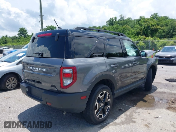 2023 Ford Bronco Sport Outer Banks with VIN 3FMCR9C61PRE23120, listed as a IAAI auction lot 42335762 with 19,564 mi miles and . Bid and sale history available at DreamBid. Image 4.