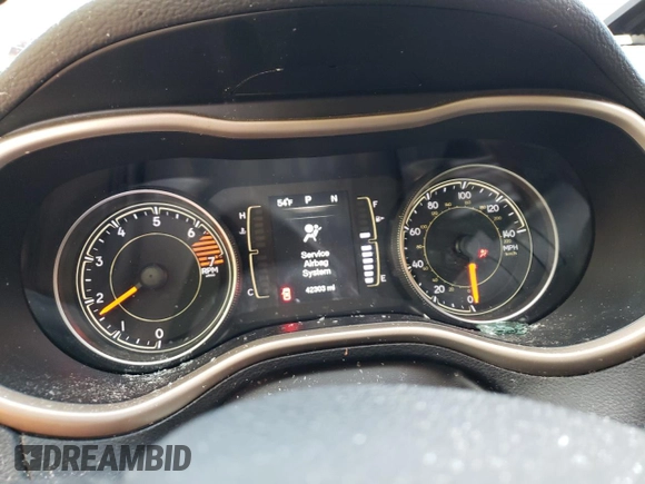 2016 Jeep Cherokee Altitude with VIN 1C4PJLAB3GW128172, listed as a Copart auction lot 87269934 with 42,303 mi miles and Salvage Title. Bid and sale history available at DreamBid. Image 9.