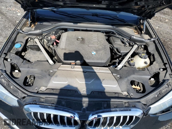 2020 BMW X3 xDrive30i with VIN 5UXTY5C09LLT37671, listed as a Copart auction lot 51134225 with 53,044 mi miles and Salvage Title. Bid and sale history available at DreamBid. Image 12.