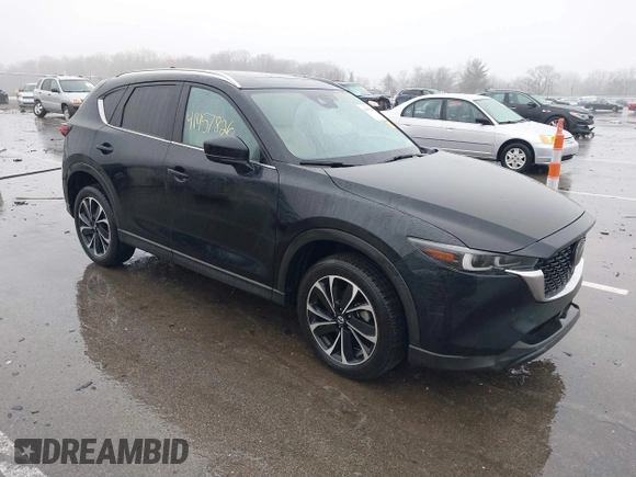 2023 Mazda CX-5 2.5 S Premium Package with VIN JM3KFBDM6P0235133, listed as a IAAI auction lot 41457826 with 7,860 mi miles. Bid and sale history available at carsss.com. Image 1.