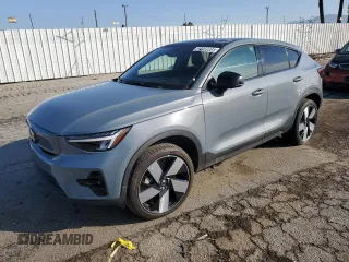 2023 Volvo C40 Recharge Pure Electric Plus with VIN YV4ED3GL1P2060733, listed as a Copart auction lot 42198985 with 0 mi miles and Clean Title. Bid and sale history available at carsss.com. Image 1.