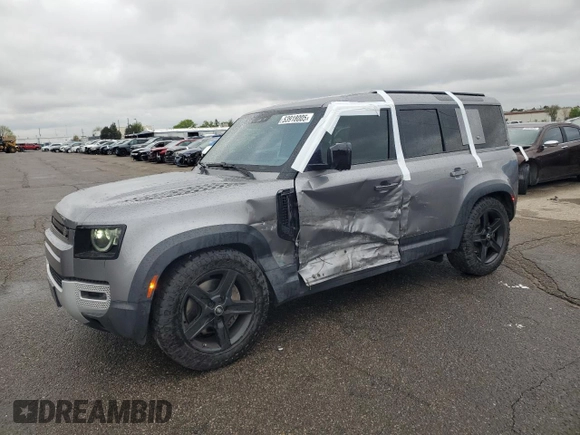 2020 Land Rover Defender SE z VIN SALEP7EU5L2023135, wystawiony jako Copart lot #53918005 z przebiegiem 73 427 mil mil oraz Szkoda całkowita • Salvage title. Historia ofert i sprzedaży dostępna na DreamBid. Obrazek 1.