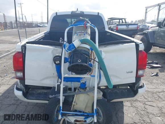 2018 Toyota Tacoma SR5 with VIN 3TMBZ5DN7JM016650, listed as a IAAI auction lot 41903835 with 105,123 mi miles and . Bid and sale history available at DreamBid. Image 6.