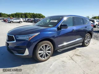 2019 Acura RDX w/Technology Pkg with VIN 5J8TC2H58KL011136, listed as a Copart auction lot 50040285 with 57,640 mi miles and Salvage Title. Bid and sale history available at carsss.com. Image 1.