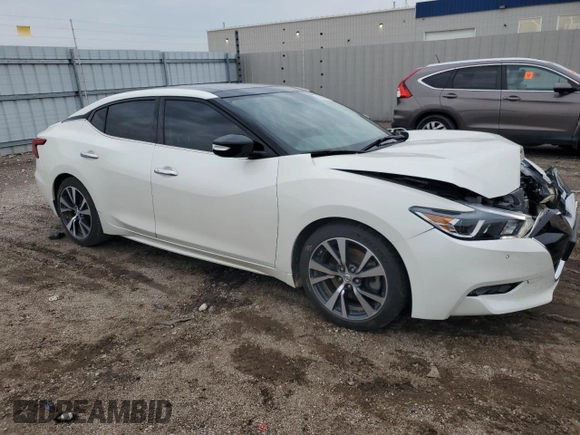 2016 Nissan Maxima SL with VIN 1N4AA6AP7GC397706, listed as a Copart auction lot 59594375 with 88,842 mi miles and Salvage title. Bid and sale history available at DreamBid. Image 4.