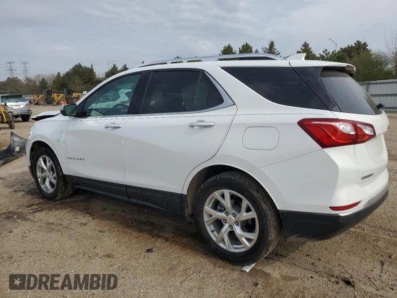 2021 Chevrolet Equinox Premier с VIN 3GNAXNEV1MS109834, выставлен на аукционе Copart как лот 54452205 с пробегом 37 438 миль миль и Списание • Salvage title. История ставок и продаж доступна на DreamBid. Изображение 2.
