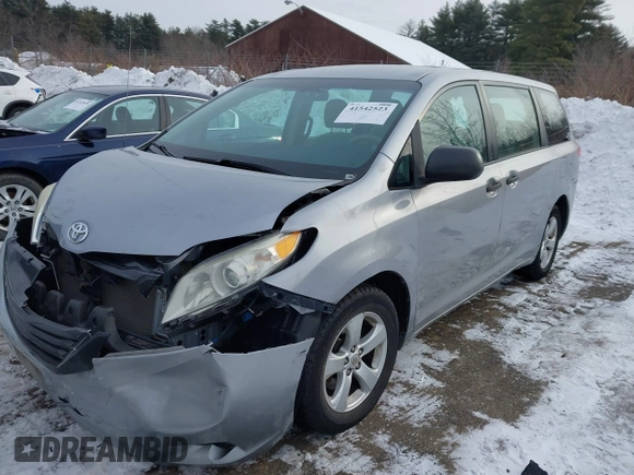 2012 Toyota Sienna with VIN 5TDKA3DC3CS010468, listed as a IAAI auction lot 41542523 with 56,055 mi miles and . Bid and sale history available at DreamBid. Image 17.