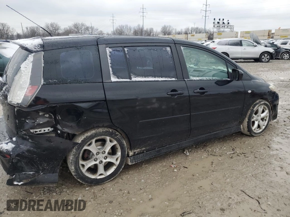 2009 Mazda 5 Touring with VIN JM1CR293X90358358, listed as a Copart auction lot 83459424 with 223,061 mi miles and Salvage Title. Bid and sale history available at carsss.com. Image 3.