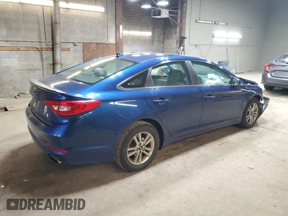 2015 Hyundai Sonata 2.4L SE with VIN 5NPE24AF6FH247707, listed as a Copart auction lot 52357415 with 124,265 mi miles and Salvage Title. Bid and sale history available at carsss.com. Image 3.