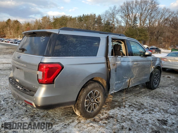 2022 Ford Expedition Max XLT z VIN 1FMJK1HT4NEA58816, wystawiony jako Copart lot #42107025 z przebiegiem 38 849 mil mil oraz Szkoda całkowita • Salvage title. Historia ofert i sprzedaży dostępna na DreamBid. Obrazek 3.
