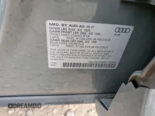 2021 Audi Q3 S line Premium Plus with VIN WA1EECF39M1153500, listed as a Copart auction lot 47378933 with 26,143 mi miles. Bid and sale history available at carsss.com. Image 13.