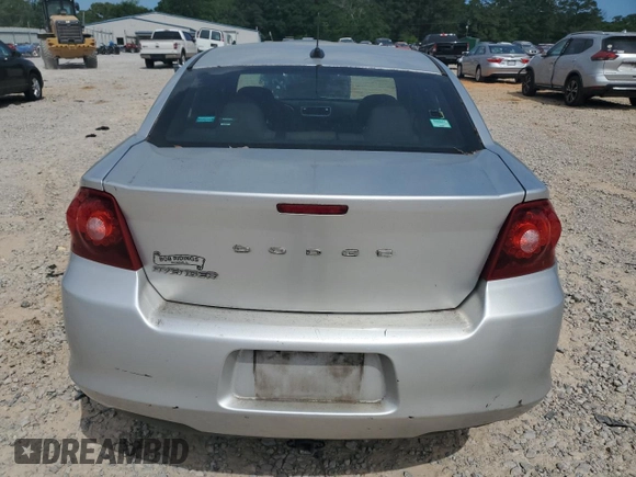 2012 Dodge Avenger SE with VIN 1C3CDZAB2CN102238, listed as a Copart auction lot 54088775 with 167,512 mi miles and Clean Title. Bid and sale history available at carsss.com. Image 6.