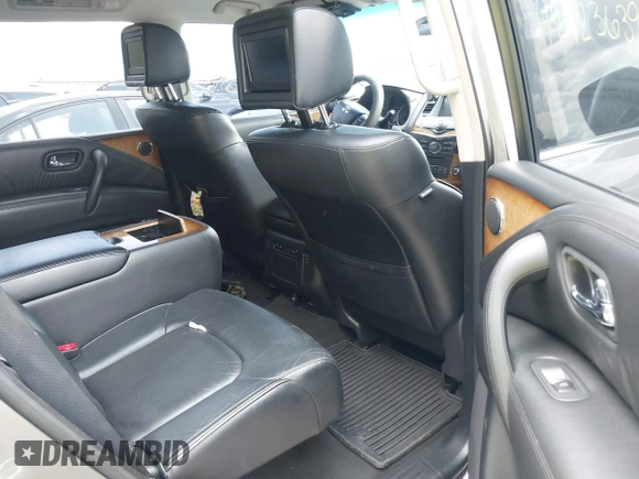 2014 Infiniti QX80 with VIN JN8AZ2NE4E9064351, listed as a IAAI auction lot 42123639 with 164,540 mi miles. Bid and sale history available at carsss.com. Image 8.