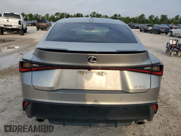 2023 Lexus IS 350 F Sport with VIN JTHGZ1B24P5071822, listed as a Copart auction lot 54992915 with 17,833 mi miles and Salvage title. Bid and sale history available at DreamBid. Image 6.